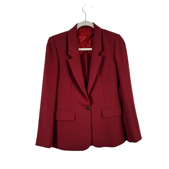 FrontRow Brick Orange Blazer Career Office Business Japan Fabric Womens Size 0 - Picture 1 of 5